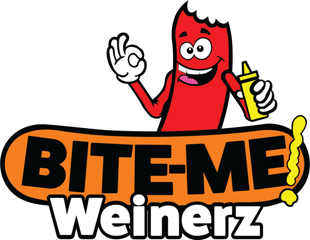 Bite Me Weinerz Hot Dogs Logo